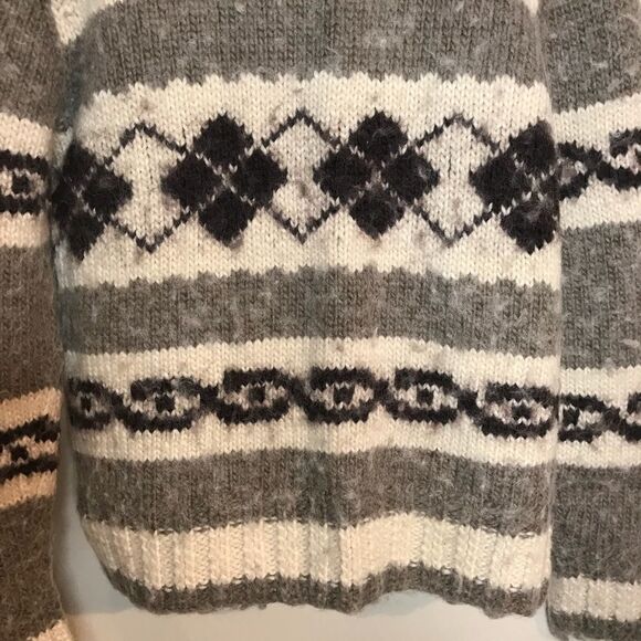 AE Sz S Wool Alpaca Blend Sweater Cardigan - Picture 7 of 8